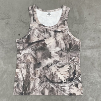 Débardeur de sport ample pour homme avec imprimé camouflage par transfert thermique, style streetwear, sans manches, séchage rapide, respirant, directement de l'usine