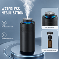 Diffuseur d'arômes intelligent pour maison et voiture 2026 – Nouveau diffuseur électrique portable de luxe en métal sans eau pour aromathérapie avec garantie d'un an