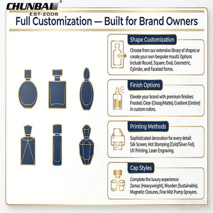 Flaconi da <span class=keywords><strong>Profumo</strong></span> Vuoti di Lusso in Vetro Artigianale con Logo Personalizzato, Tappo in Zama di Design Stile Vintage e Confezione - Product Image 4