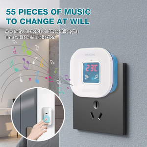 Installation facile directe d'usine <span class=keywords><strong>étanche</strong></span> Ip44 Villa appartement 55 sonneries ABS <span class=keywords><strong>sonnette</strong></span> numérique <span class=keywords><strong>sans</strong></span> <span class=keywords><strong>fil</strong></span> <span class=keywords><strong>longue</strong></span> <span class=keywords><strong>portée</strong></span> - Product Image 3