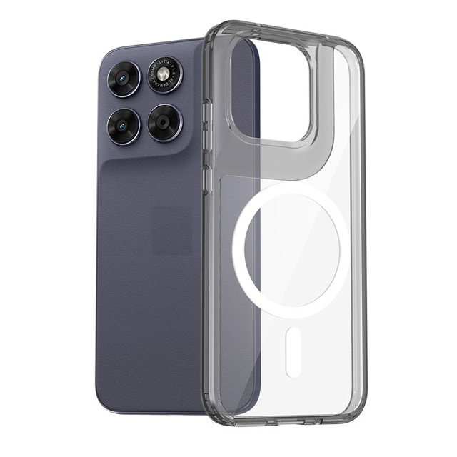 Wholesale Clear Hard PC Magnetic Fold Phone Case Adsorption Ultra Slim Light Shockproof Shell for Motorola Moto G77/G67