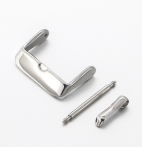 Stainless Steel 20mm Smartwatch <b>Strap</b> Buckle Silver <b>Replacement</b> with Silicone <b>Strap</b> Buckle Watch Accessories - Product Image 3