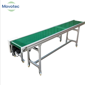 Movotec Langlebiges Edelstahl- & Kohlenstoffstahl-PVC-Bandförderersystem mit Einstellbarer Geschwindigkeit für Lagerlogistik, 1 Jahr Garantie - Product Image 3