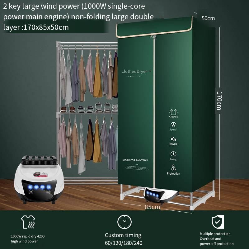 Verde 2 teclas no doblan doble capa grande