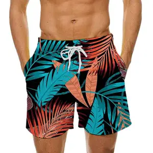 Quick Dry Swim Shorts Trunks With Mesh Liner Board Shorts Sublimation Print Swimwear Beach Shorts 100 Pcs T/T Adults