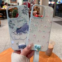 Coque de téléphone portable BAILI avec motif ours mignon personnalisé, poudre scintillante et sangle de doigt, pour Samsung A10S/S20S/S26 PLUS