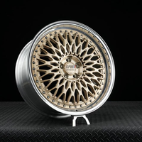 Jantes forgées sur mesure GPW 2 pièces, finition champagne doré poli, 18 19 20 21 pouces, 5x112 pour Mercedes W204 Audi A4 B9 BMW E90 VW Golf