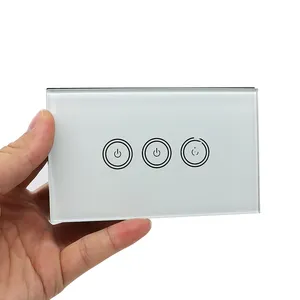 Szomk interruptor inteligente wifi abs, gabinetes de plástico com tampa de vidro, cartão de controle de acesso AK-R-161