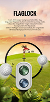 Jumelles télémétriques laser de haute précision pour une mesure précise de la distance pendant les sports de chasse au golf