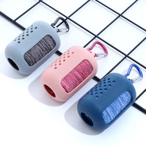 Toalla deportiva ligera de microfibra para gimnasio, logotipo personalizado, Fitness, ejercicio al aire libre, playa, Yoga, toalla de refrigeración helada con funda de silicona - Product Image 2