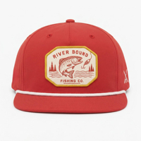 Casquette de baseball non structurée à 5 panneaux ToughRhino avec patch brodé personnalisé, idéale pour la pêche en extérieur