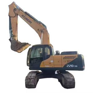 Excavatrice centrale Hyundai 220LC-9S d'occasion 2022 avec pompe CE d'origine à moteur Caterpillar en tant que composant de base certifié par CE - Product Image 1
