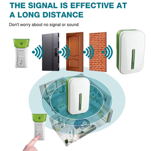 Campanello digitale senza fili con Display a temperatura durevole villaggio appartamento 51 <span class=keywords><strong>suonerie</strong></span> AC 110-220V EU UK u Plug - Product Image 5