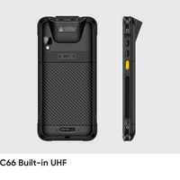 Lecteur RFID UHF sans fil portable Vanch C66 avec système d'exploitation Android 13 WIFI//4G Matériel ABS pour la gestion d'entrepôt