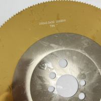 Lame de scie circulaire HSS DM05 de 250/275/300/325/350/400 mm, soudée au laser, revêtue de Ti, pour la coupe du métal, de l'aluminium et de l'acier inoxydable
