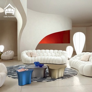 Ensemble de canapés de football en tissu hautement élastique de qualité supérieure, design moderne et modulaire, avec courbes bulle, pour villa et espace artistique de luxe - Product Image 2