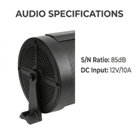 Barre de son étanche IP66 de 27 pouces avec subwoofer et tweeter pour voiturette de golf électrique, éclairage RGB, vente en gros