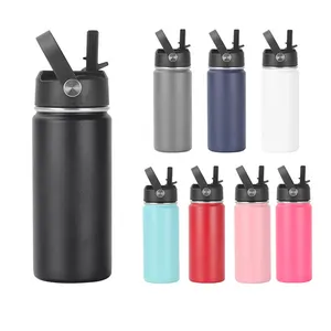 16oz Double Wall Stainless Steel Coffee Cups with Lid Insulated Metal Bottles Supplier Car Tumbler Sport Water Bottle