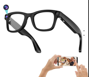 Gafas inteligentes AI con Chat GPT 800W Cámara HD Conexión inteligente Reproducción de música Llamadas manos libres Gafas Protección de luz azul UV - Product Image 1
