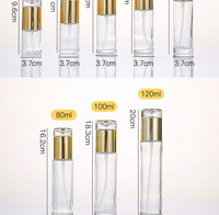 Frasco de crema de vidrio ecológico, tapa dorada de 30ml, 50ml, 60ml, 100ml, 120ml, para embalaje de cosméticos, color blanco de lujo, 20g, 30g, 50g