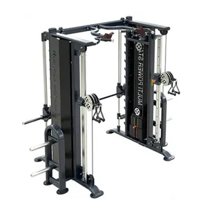 Home Gym Equipment Cage Trainer Kabel kreuzung 4 in 1 Multifunktion ales Smith Machine Power Rack