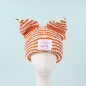 หมวกบีนนี่อะคริลิคทรงโอเวอร์ไซส์แบบออกแบบได้ตามต้องการหูแมวจิ้งจอกถักแบบหนาลายตัวอักษรให้ความอบอุ่นในฤดูหนาวสำหรับผู้ชายผู้หญิงสำหรับการเดินทาง - Product Image 4