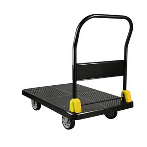 <span class=keywords><strong>Chariot</strong></span> à main pliable en plastique noir 50*70cm, robuste, manuel, pour le transport de charges lourdes, capacité de charge de 200 kg, chariots, chariots à roulettes - Product Image 2