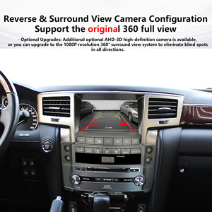 Autoradio HI-FI <span class=keywords><strong>8</strong></span>+25 Go pour LEXUS LX <span class=keywords><strong>570</strong></span> 2007-2015 Lecteur multimédia DVD CarPlay Écran audio vidéo 2 Din Navigation GPS DSP - Product Image 4