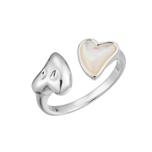 Heart Shaped Shell Open <b>Ring</b> Adjustable Fashion Jewelry Index <b>Finger</b> <b>Ring</b> Gift - Product Image 5