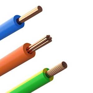 Cable eléctrico CU/PVC 300/500V 0, 5mm2-1mm2 Conductor de cobre Cables de aislamiento de PVC Conjuntos de cables Cables eléctricos Cable - Product Image 6