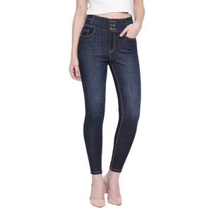 Vaqueros rasgados ajustados de talla grande para mujer, Jeans informales de algodón 100%, buena calidad, venta al por mayor, primavera y verano - Product Image 3