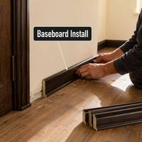 Moulures en bois foncé, bandes de protection d'angle en noyer naturel, taille personnalisée pour la protection et la décoration des murs intérieurs