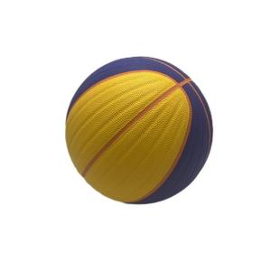 2024 Original profesional <span class=keywords><strong>baloncesto</strong></span> voleibol reboteador logotipo personalizado cuero azul naranja Color bloqueo juego entrenamiento regalo - Product Image 3