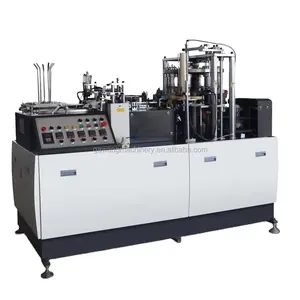 Máquina automática para fabricar vasos de papel, máquina desechable para fabricar platos y vasos de papel
