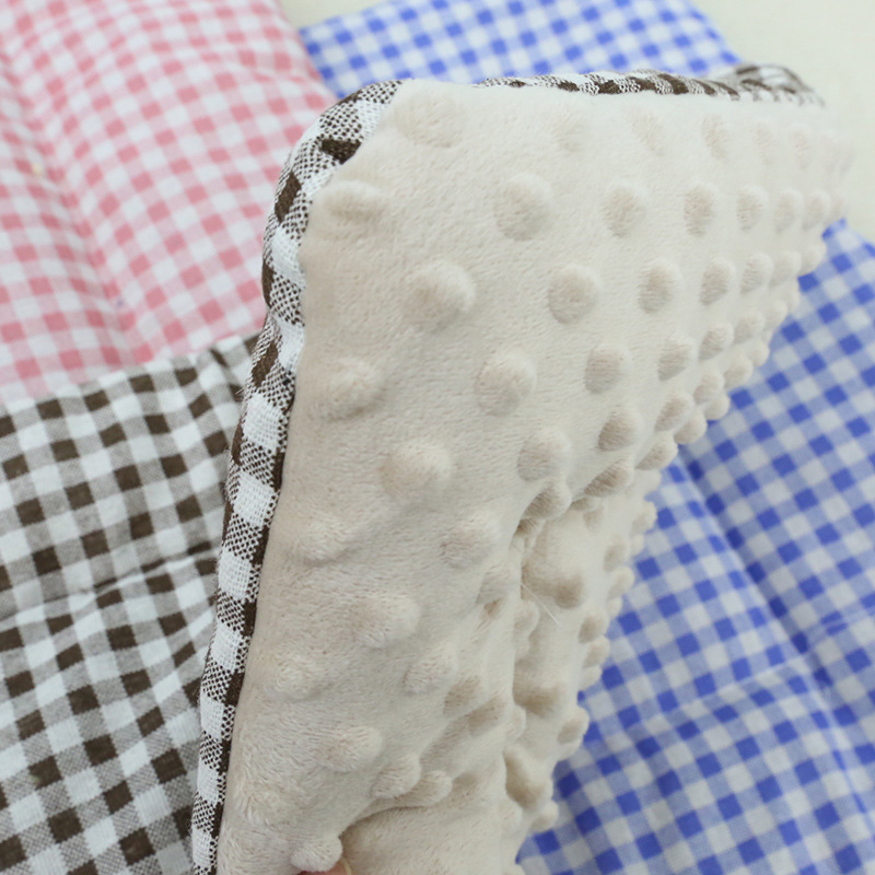 Tapis en peluche en forme de haricot - Peluche Café Lait