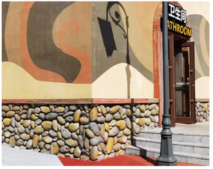 Pannelli Decorativi in PU Effetto Ciottoli 3D per Esterni, Leggeri ed Ecologici, in Poliuretano, Finto Marmo, Grandi Lastre per Rivestimenti - Product Image 4