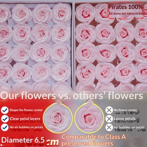 Bouquet de fleurs artificielles à sept couches <span class=keywords><strong>en</strong></span> forme de rose éternelle de la série Z pour la Saint-Valentin chinoise, cadeau DIY à injecter - Product Image 2