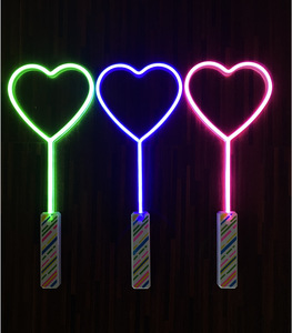 Baguette magique LED féérique, bâton lumineux en forme de cœur néon, lumière de fête de mariage de Pâques de remise de diplôme, bâton étoile, jouets pour enfants, cadeaux de Noël - Product Image 1