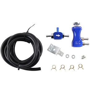 Contrôleur Turbo Manuel Universel en Alliage d'Aluminium Bleu 63mm avec Raccord en T pour Amélioration et Rétrofit Automobile - Product Image 5