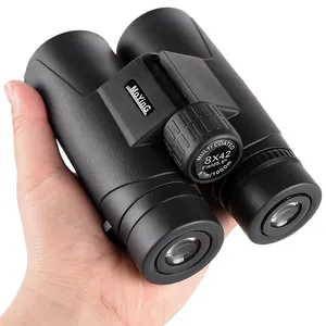 8x42 HD potente telescopio binocular compacto plegable binoculares adultos ventas para acampar al aire libre senderismo Observación de Aves caza