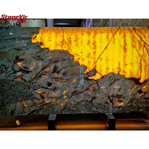 Wholesale Brazil Patagonia Backlit Granite Quartzite Marble <strong>Stone</strong> <strong>Slab</strong> for Countertop Translucent Background Wall Decor Price - Product Image 3