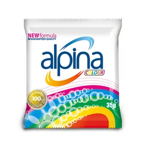 best formula best quality Alpina 35g cleaning laundry detergent powder factory