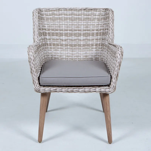 Leisure Modern Outdoor Patio <b>Rattan</b> Chairs With Aluminum Frame 1 Person Portable & Waterproof for <b>Dining</b> <b>Table</b> Hotels Parks - Product Image 5