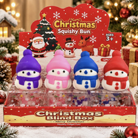 Nouveau jouet anti-stress Squishy Père Noël en forme de bonbon, en matériau TPR, pour 14 ans et plus, à récupération lente, décoration de bureau, boîte mystère
