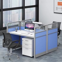 Customizable Modern Office Desk Computer Table Classic Style Wood Partition for Restaurant or Hotel New Sizes Available