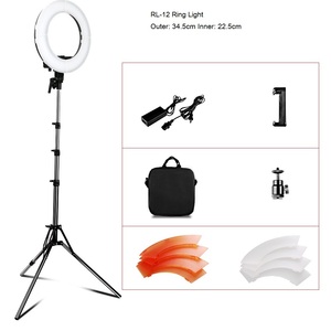 2020 nouveau HOSHI 18 pouces 55W RL-18 LED anneau lumineux Dimmable anneau éclairage pour maquilleur <span class=keywords><strong>vidéaste</strong></span> YouTube Photo Shooting - Product Image 1