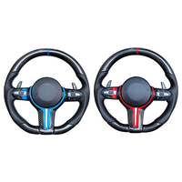 Volant sport en fibre de carbone avec LED, design Nappa pour BMW F10 F20 F30 E46 E60 E90 G20 G30 Séries 1 à 7, modèles X et M
