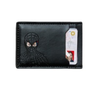 Dompet Bisnis Multi-Kartu Desain Pendek Klasik, Hadiah Bisnis Promosi Baru Laris Manis, Dompet Kulit PU Hitam
