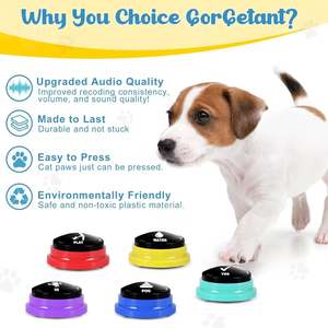 <b>Dog</b> <b>Buttons</b> for Communication <b>Dog</b> Talking <b>Button</b> 30s Voice Recordable Pet Training Buzzer Speaking <b>Buttons</b> for Cats <b>Dogs</b> - Product Image 3