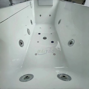 Bañera de Hidromasaje Moderna de Lujo con Jets de Masaje y Panel de Control con Luces LED, Sistema de Spa Jacuzzi para Uso en el Hogar y Hoteles - Product Image 4